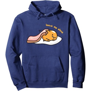 image:imageGudetama Leave Me Alone Bacon Blanket Hoodie Pullover HoodieNavy Blue