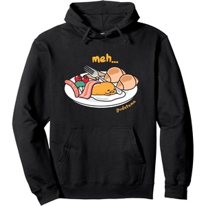 image:imageGudetama Meh Breakfast Plate Hoodie Pullover HoodieBlack