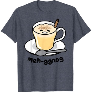image:imageGudetama Meh Eggnog Holiday Tee Shirt TShirtHeather Blue