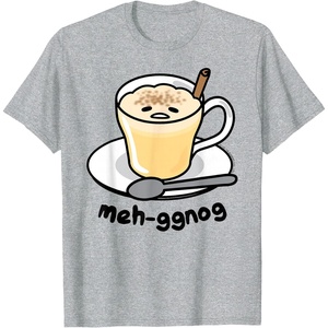 image:imageGudetama Meh Eggnog Holiday Tee Shirt TShirtHeather Grey
