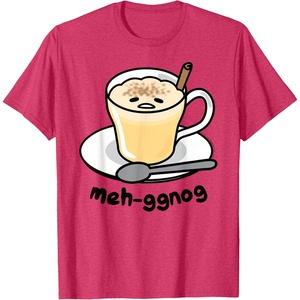 image:imageGudetama Meh Eggnog Holiday Tee Shirt TShirtRed Heather