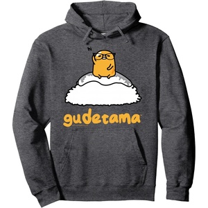image:imageGudetama Nerd Glasses Hoodie Pullover HoodieDark Heather Grey