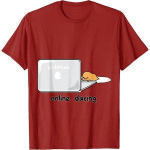 image:imageGudetama Online Dating Tee Shirt TShirtCranberry Red