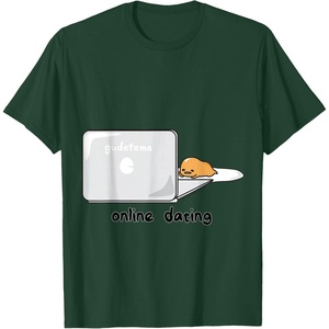 image:imageGudetama Online Dating Tee Shirt TShirtDark Green