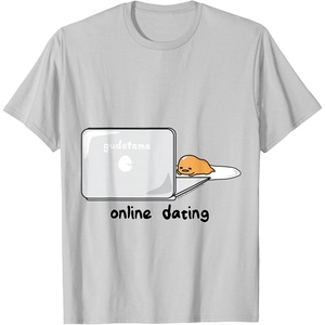 image:imageGudetama Online Dating Tee Shirt TShirtSilver Grey