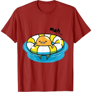 image:imageGudetama Pool Float Tee Shirt TShirtCranberry Red