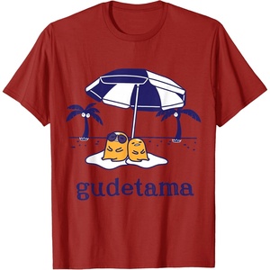 image:imageGudetama Summer Time Tee Shirt TShirtCranberry Red