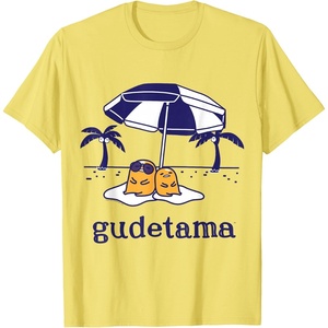 image:imageGudetama Summer Time Tee Shirt TShirtLemon Yellow