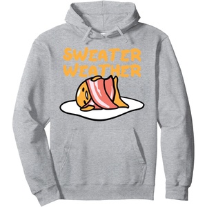 image:imageGudetama Sweater Weather Bacon Blanket Pullover HoodieHeather Grey