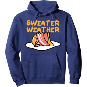 image:imageGudetama Sweater Weather Bacon Blanket Pullover HoodieNavy Blue