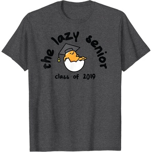 image:imageGudetama The Lazy Egg Class of 2019 Graduation TShirtDark Heather Grey