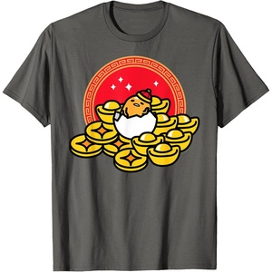 image:imageGudetama The Lazy Egg Happy Lunar New Year TShirtAsphalt Grey