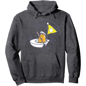 image:imageGudetama The Lazy Egg Sail Away Hoodie Pullover HoodieDark Heather Grey