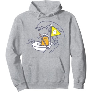 image:imageGudetama The Lazy Egg Sail Away Hoodie Pullover HoodieHeather Grey