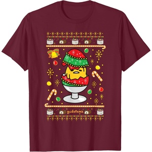 image:imageGudetama Ugly Christmas Egg Tee Shirt TShirtBurgundy