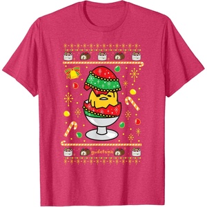 image:imageGudetama Ugly Christmas Egg Tee Shirt TShirtRed Heather