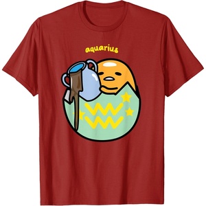 image:imageGudetama Zodiac Aquarius Tee Shirt TShirtCranberry Red