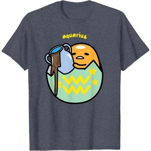 image:imageGudetama Zodiac Aquarius Tee Shirt TShirtHeather Blue