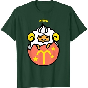 image:imageGudetama Zodiac Aries Tee Shirt TShirtDark Green
