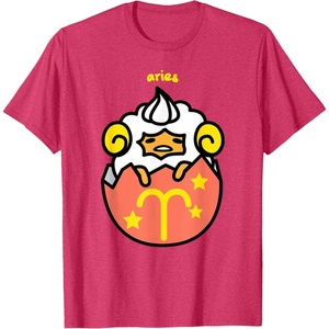 image:imageGudetama Zodiac Aries Tee Shirt TShirtRed Heather