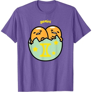 image:imageGudetama Zodiac Gemini Tee Shirt TShirtPurple Heather