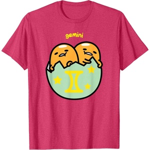 image:imageGudetama Zodiac Gemini Tee Shirt TShirtRed Heather