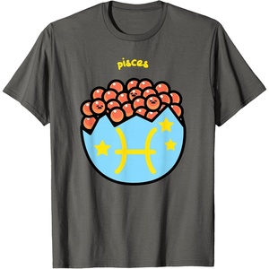 image:imageGudetama Zodiac Pisces Tee Shirt TShirtAsphalt Grey