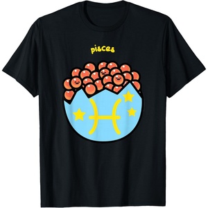 image:imageGudetama Zodiac Pisces Tee Shirt TShirtBlack