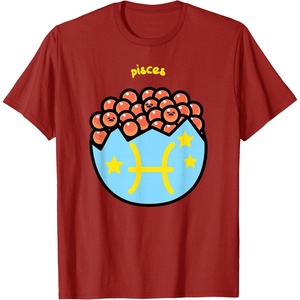 image:imageGudetama Zodiac Pisces Tee Shirt TShirtCranberry Red