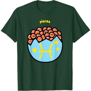image:imageGudetama Zodiac Pisces Tee Shirt TShirtDark Green
