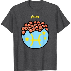 image:imageGudetama Zodiac Pisces Tee Shirt TShirtDark Heather Grey