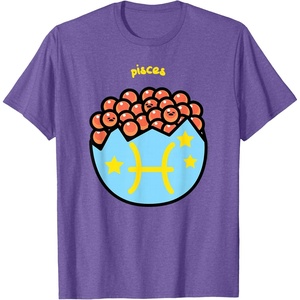 image:imageGudetama Zodiac Pisces Tee Shirt TShirtPurple Heather