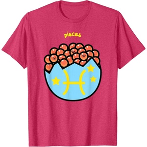 image:imageGudetama Zodiac Pisces Tee Shirt TShirtRed Heather