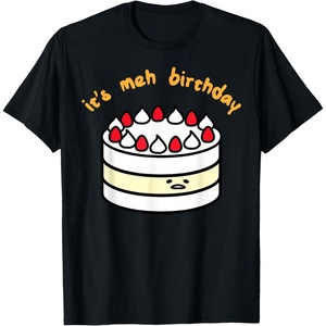 image:imageGudetama the Lazy Egg Its Meh Birthday Cake TShirtBlack