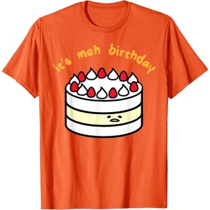 image:imageGudetama the Lazy Egg Its Meh Birthday Cake TShirtOrange