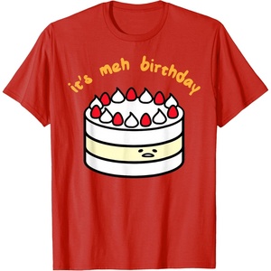 image:imageGudetama the Lazy Egg Its Meh Birthday Cake TShirtRed