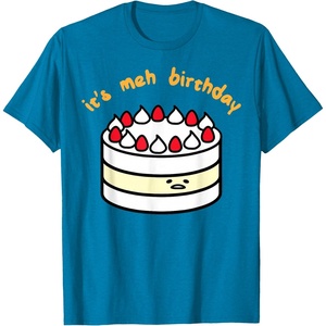 image:imageGudetama the Lazy Egg Its Meh Birthday Cake TShirtSapphire Blue