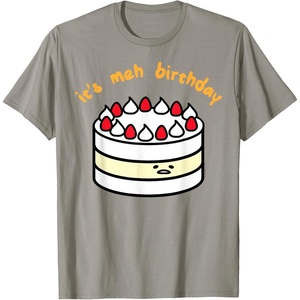 image:imageGudetama the Lazy Egg Its Meh Birthday Cake TShirtSlate Grey