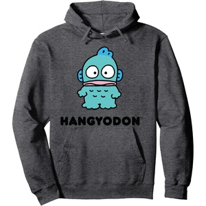 image:imageHangyodon Character Front and Back Pullover HoodieDark Heather Grey