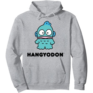 image:imageHangyodon Character Front and Back Pullover HoodieHeather Grey