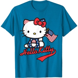 image:imageHello Kitty American Flag Tee Shirt TShirtSapphire Blue