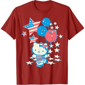 image:imageHello Kitty American Star Tee Shirt TShirtCranberry Red