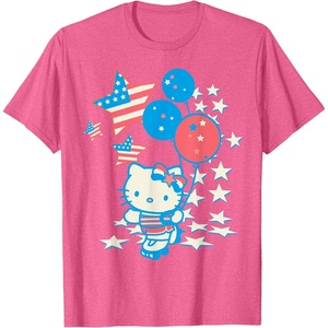 image:imageHello Kitty American Star Tee Shirt TShirtPink Heather