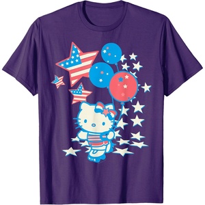 image:imageHello Kitty American Star Tee Shirt TShirtPurple
