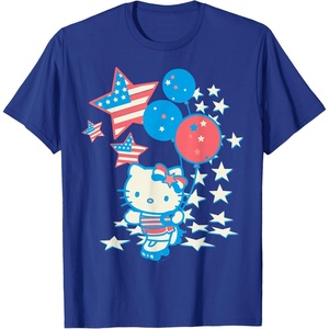 image:imageHello Kitty American Star Tee Shirt TShirtRoyal Blue
