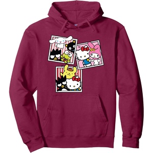 image:imageHello Kitty And Friends Photo Booth Fun Pullover HoodieBurgundy