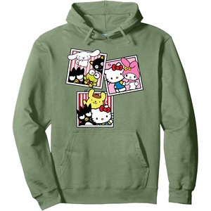 image:imageHello Kitty And Friends Photo Booth Fun Pullover HoodieSage Green