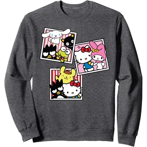 image:imageHello Kitty And Friends Photo Booth Fun SweatshirtDark Heather Grey