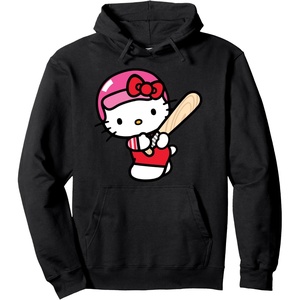 image:imageHello Kitty Baseball Player Hoodie Pullover HoodieBlack