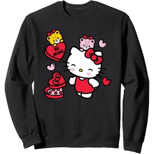 image:imageHello Kitty Be Mine Candy Gifts Valentines SweatshirtBlack